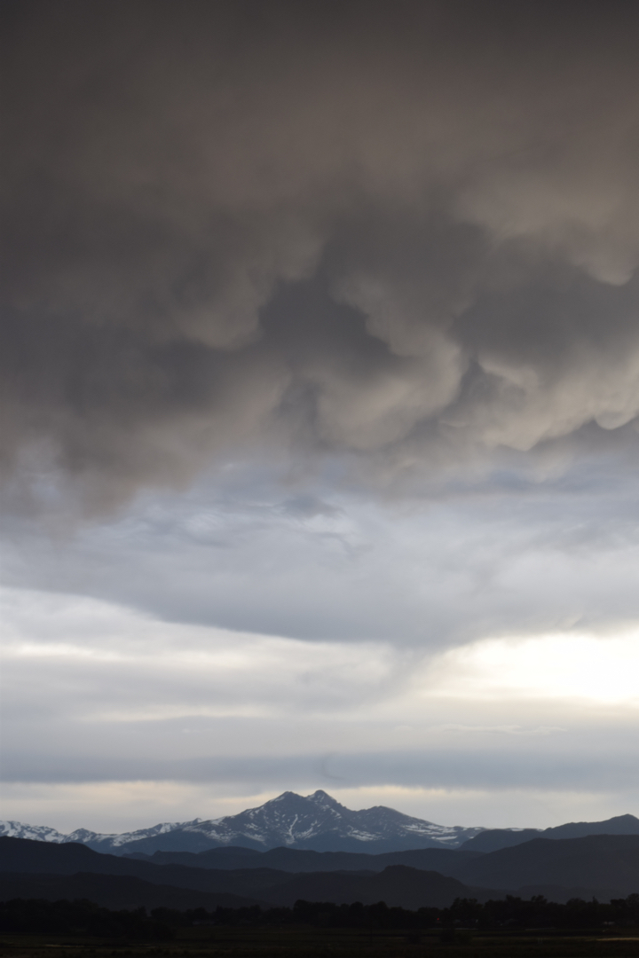 Storm clouds over the Front Range