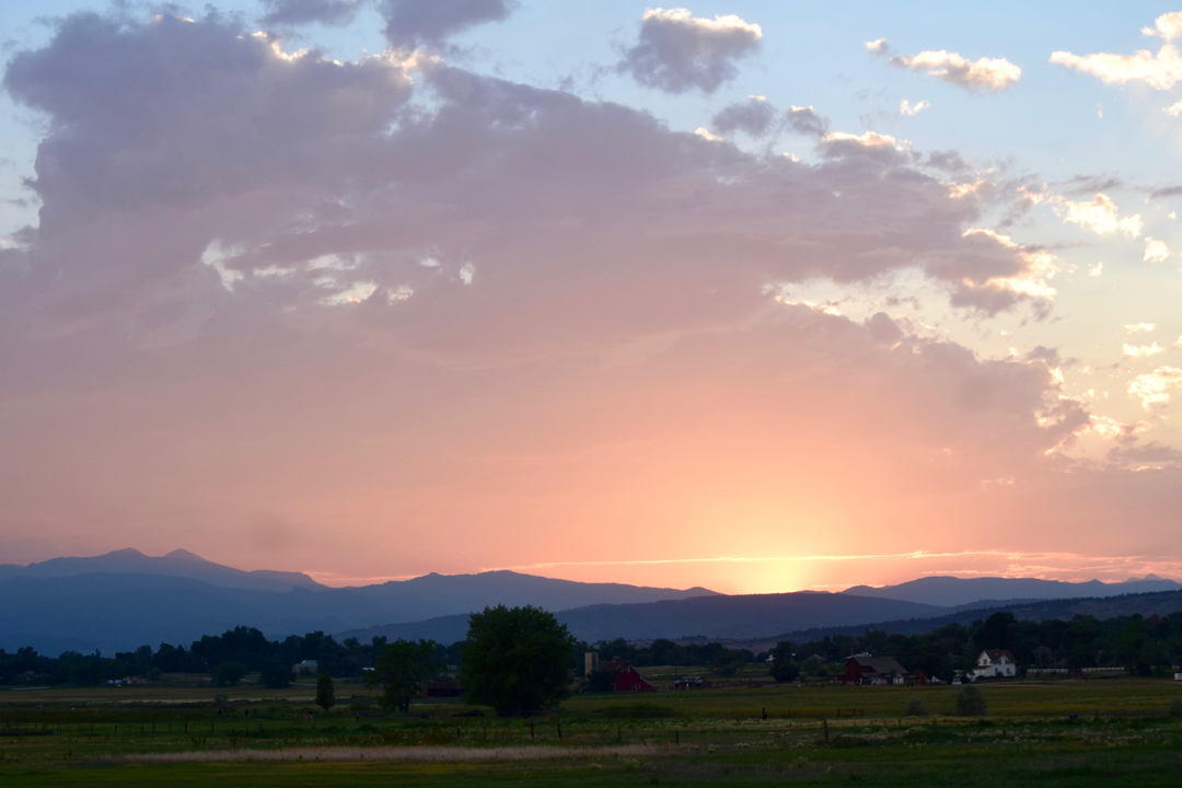 First sunset of summer