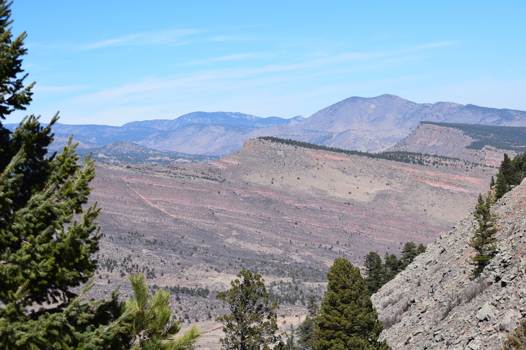 Layers of red rock