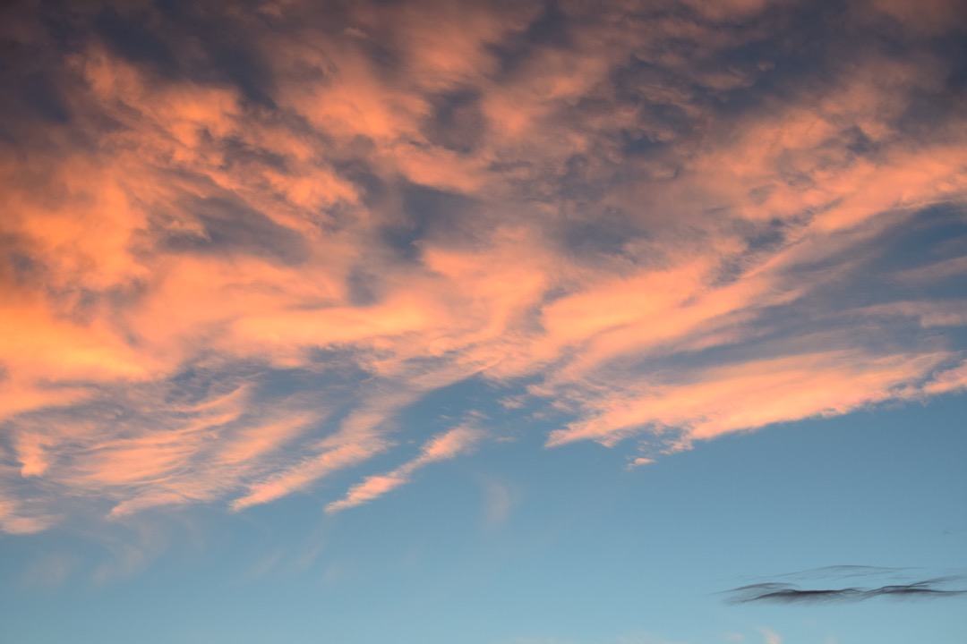 Bright clouds, dark cloud