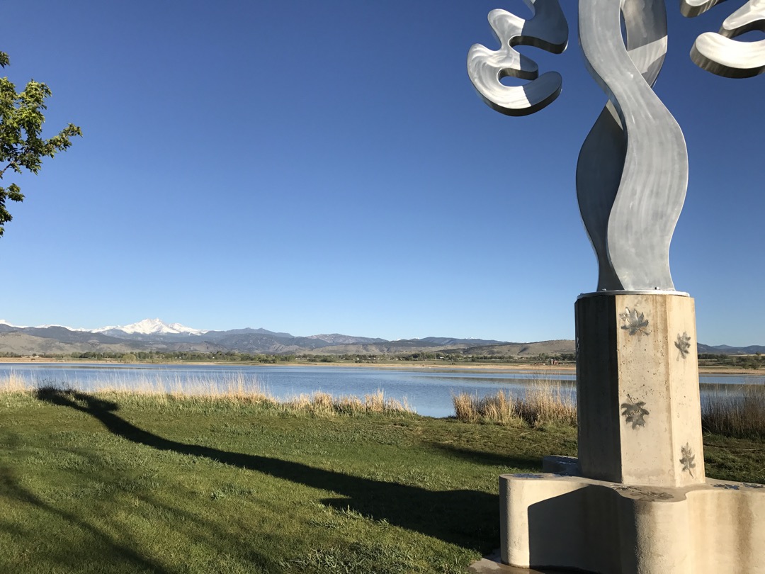 Blue skies at MacIntosh Lake