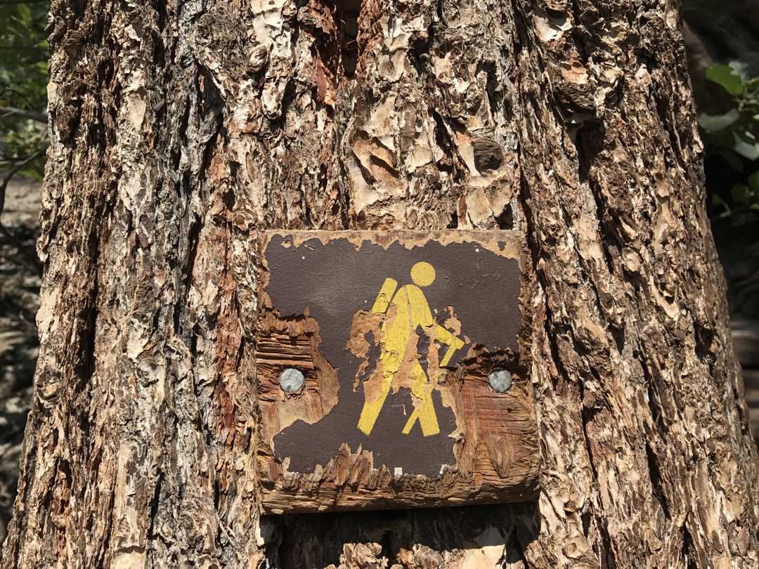 Trail marker, Royal Arch trail