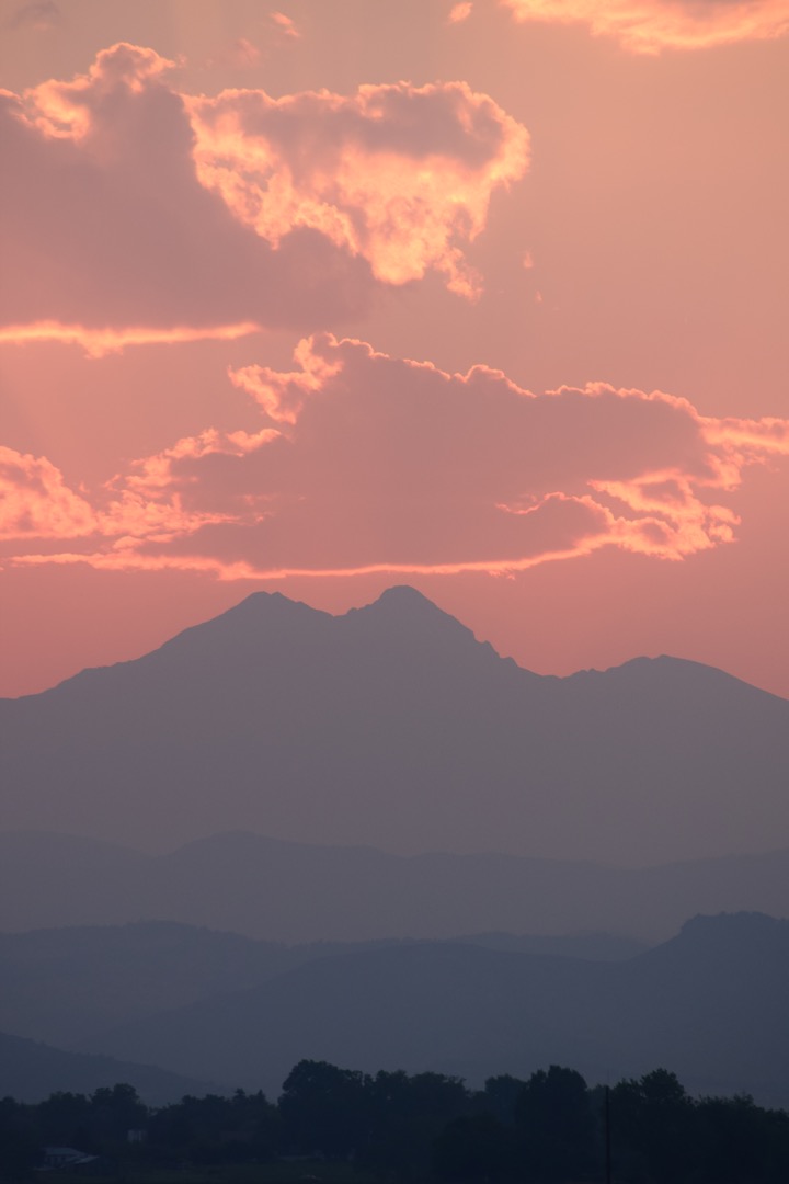 Pink over the Front Range