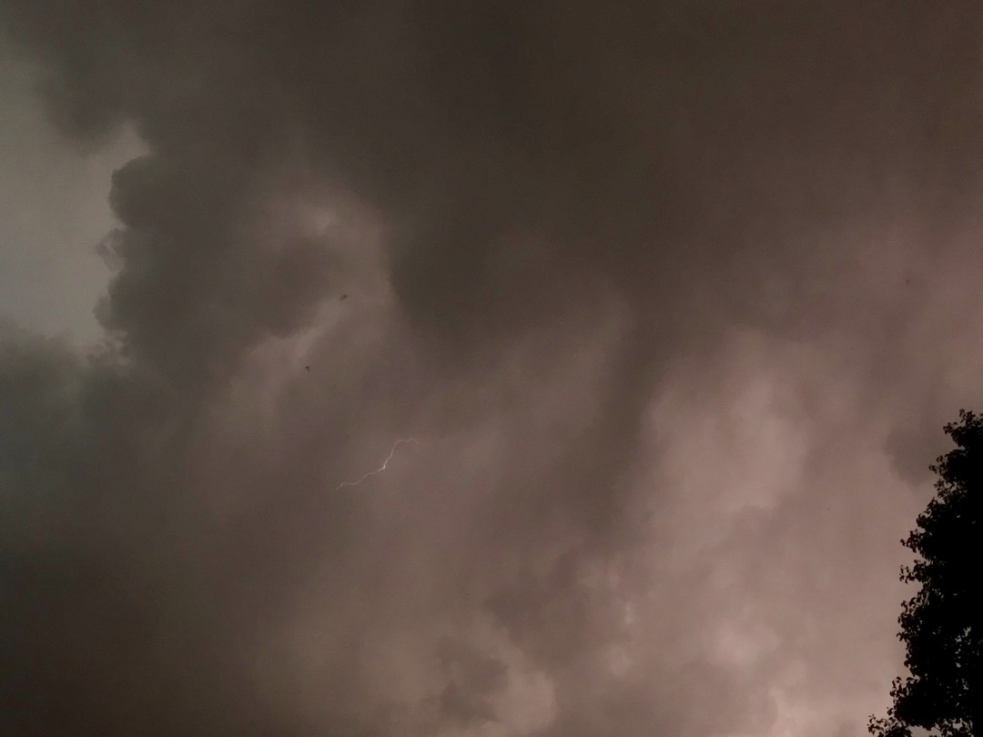 Lightning spark over Longmont