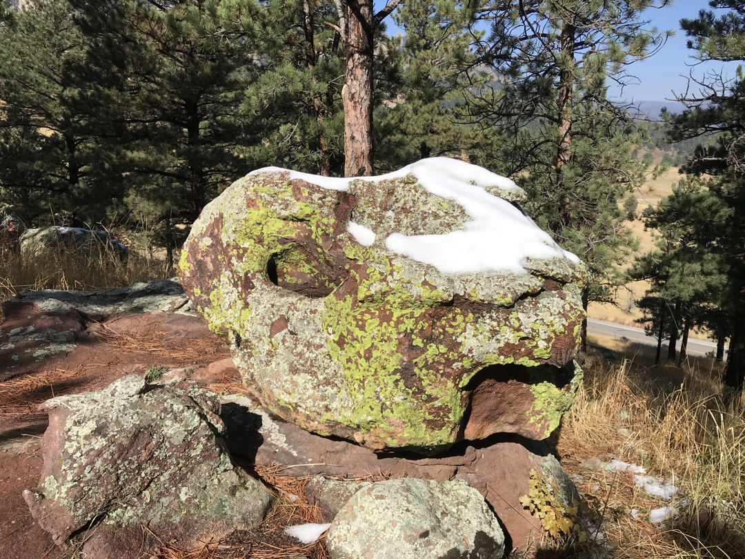 Rock face at NCAR