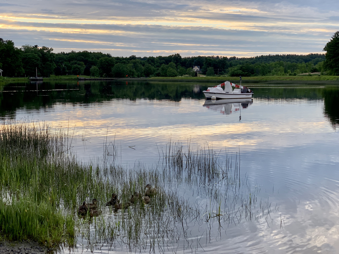 Exeter River at dusk