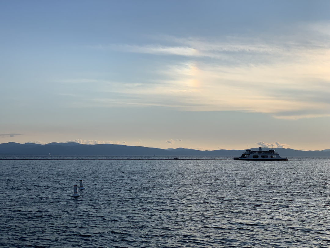 Sunset over Burlington, VT