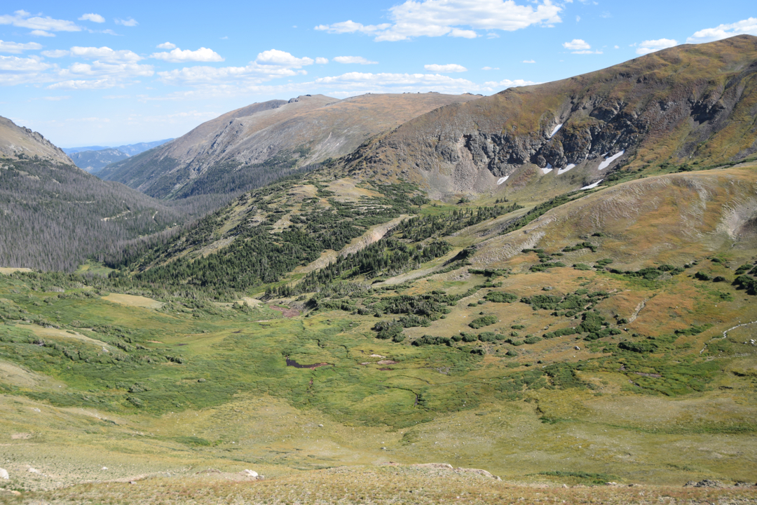 Valley at the base of Fall River Cirque