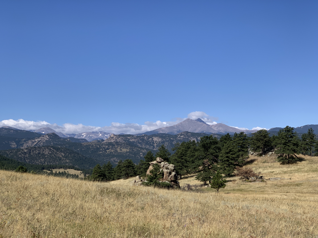 Mount Meeker and Longs Peak from Nighthawk Trail