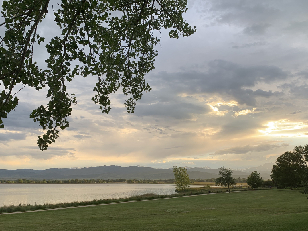 Cloudy Longmont sunset