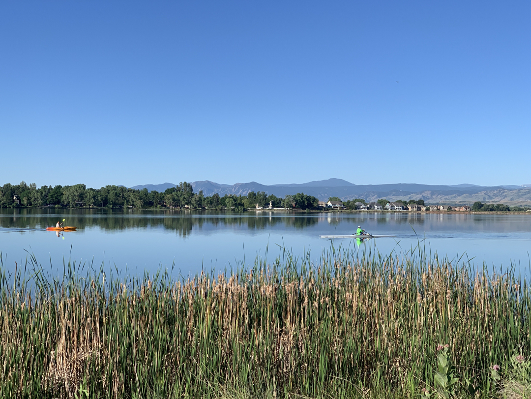 Blue skies over McIntosh Lake