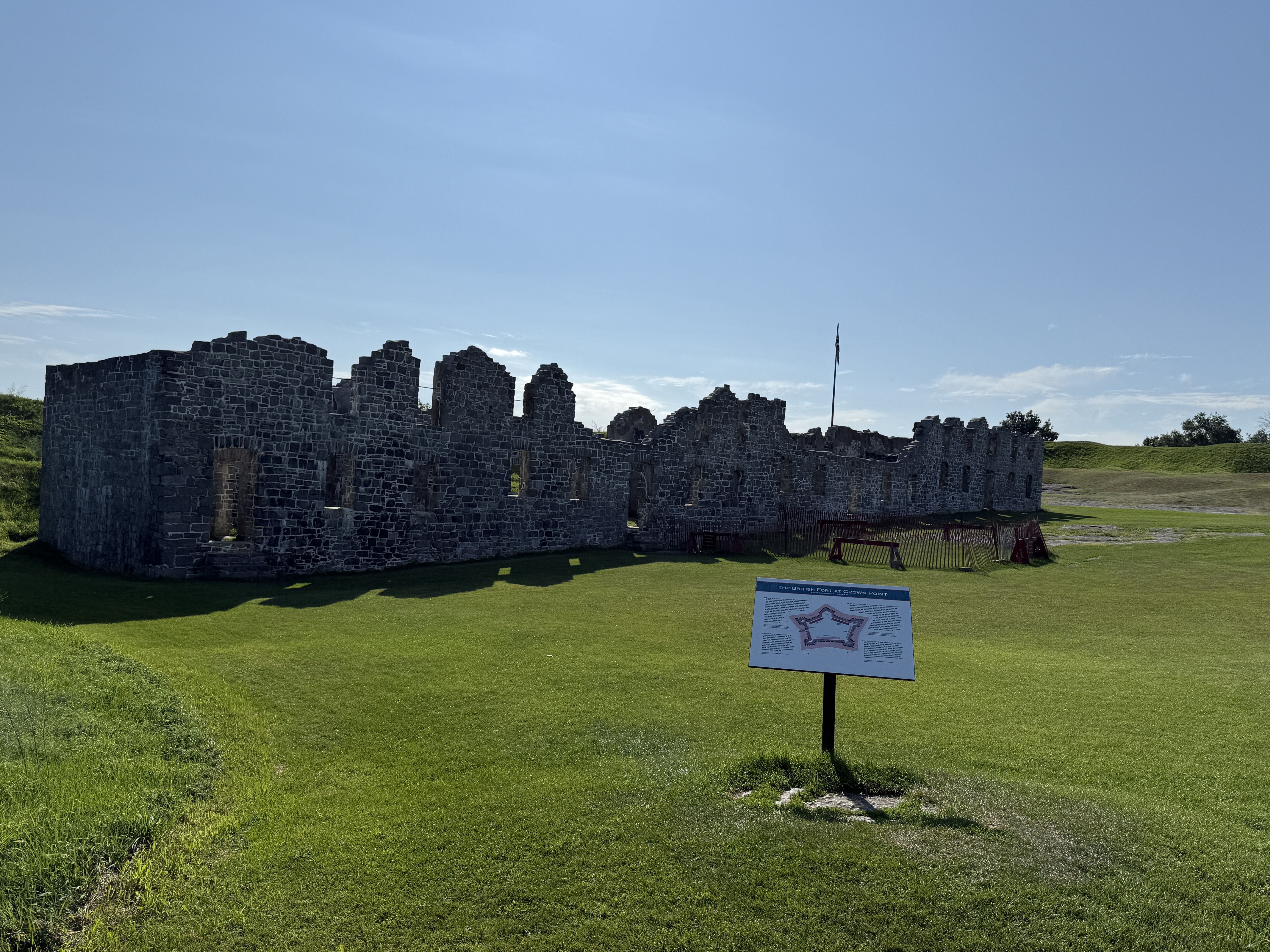 The British fort at Crown Point