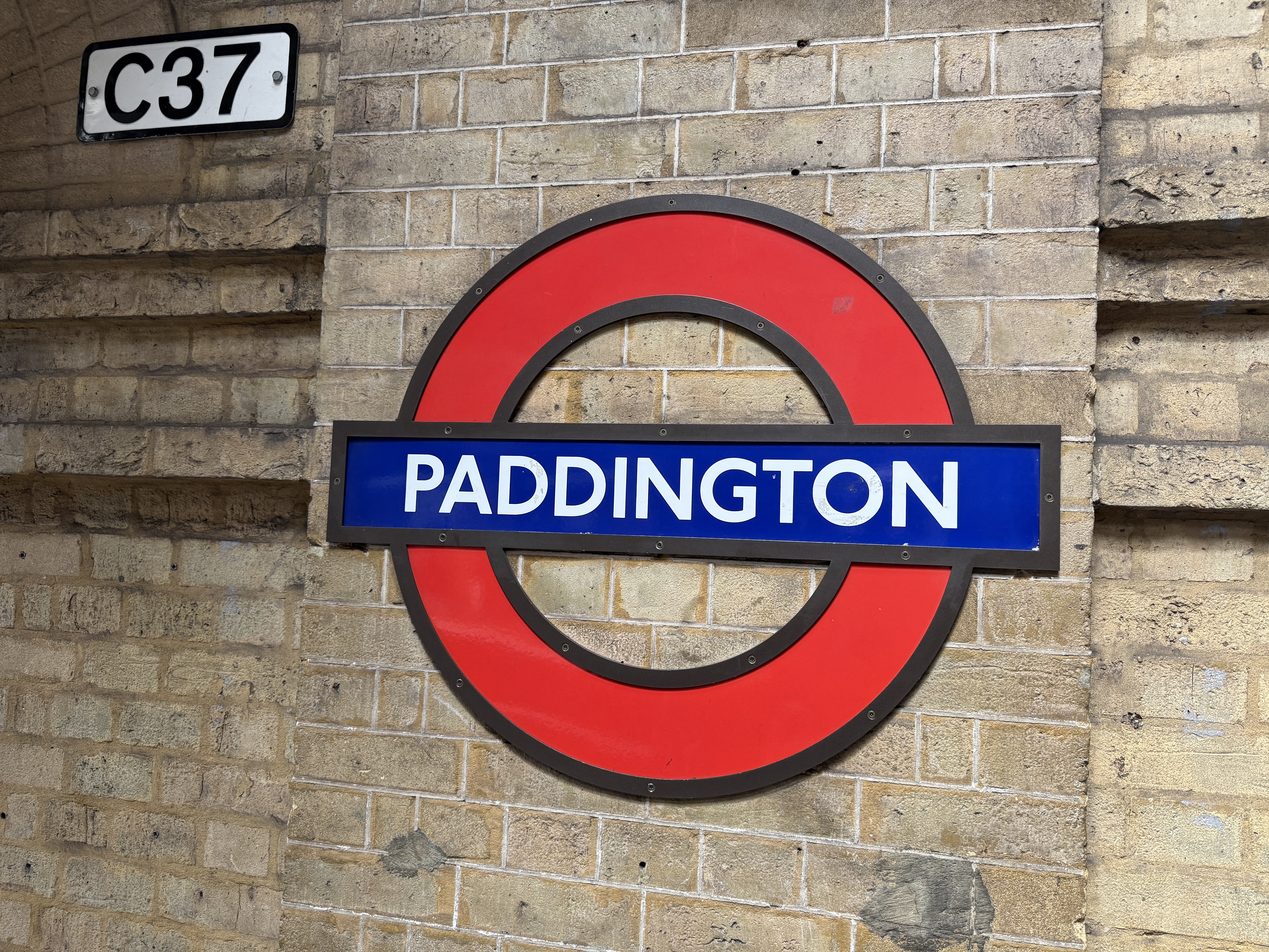 Paddington Station sign, London