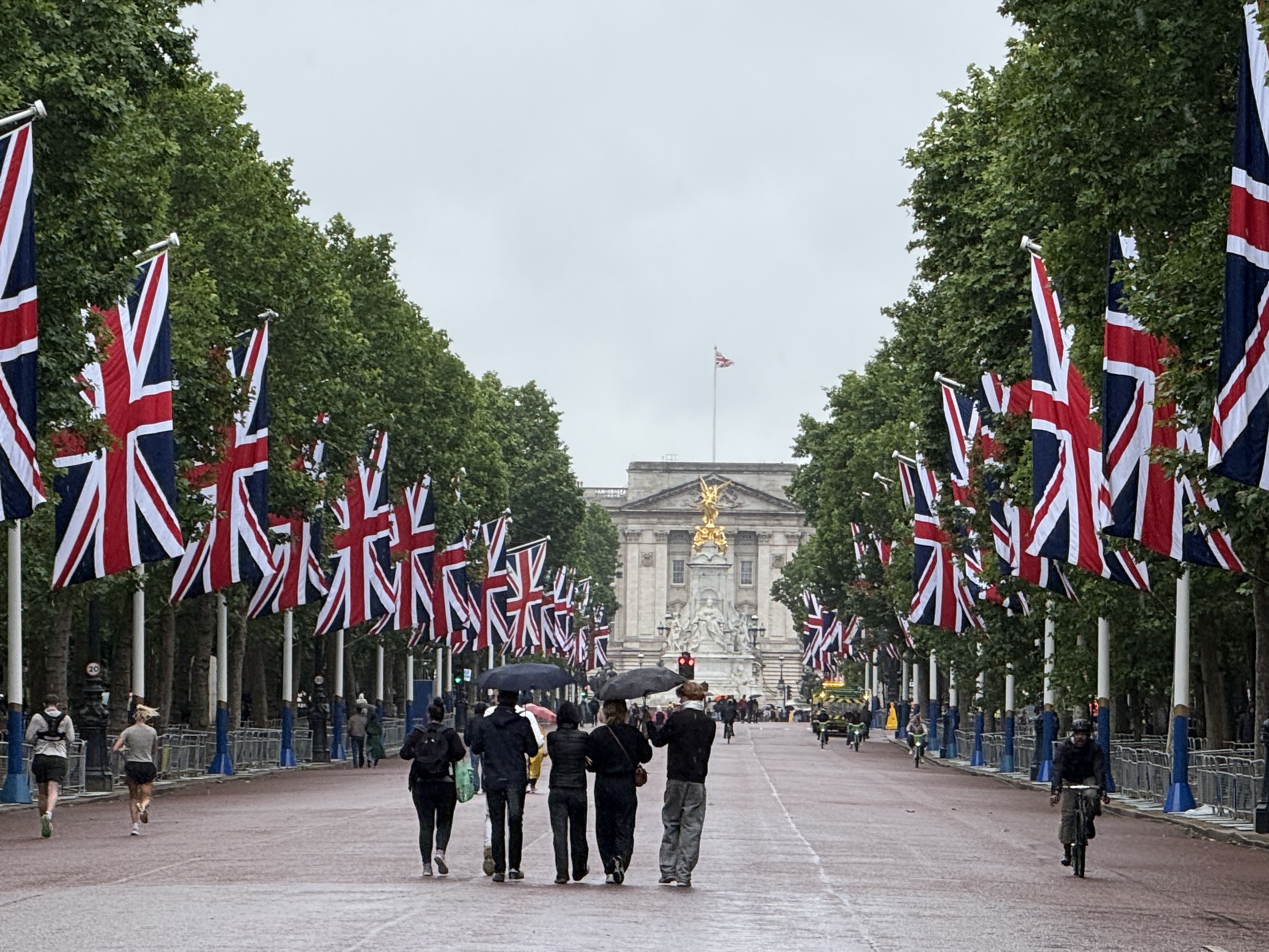 Looking down The Mall towards Buckingham Palace