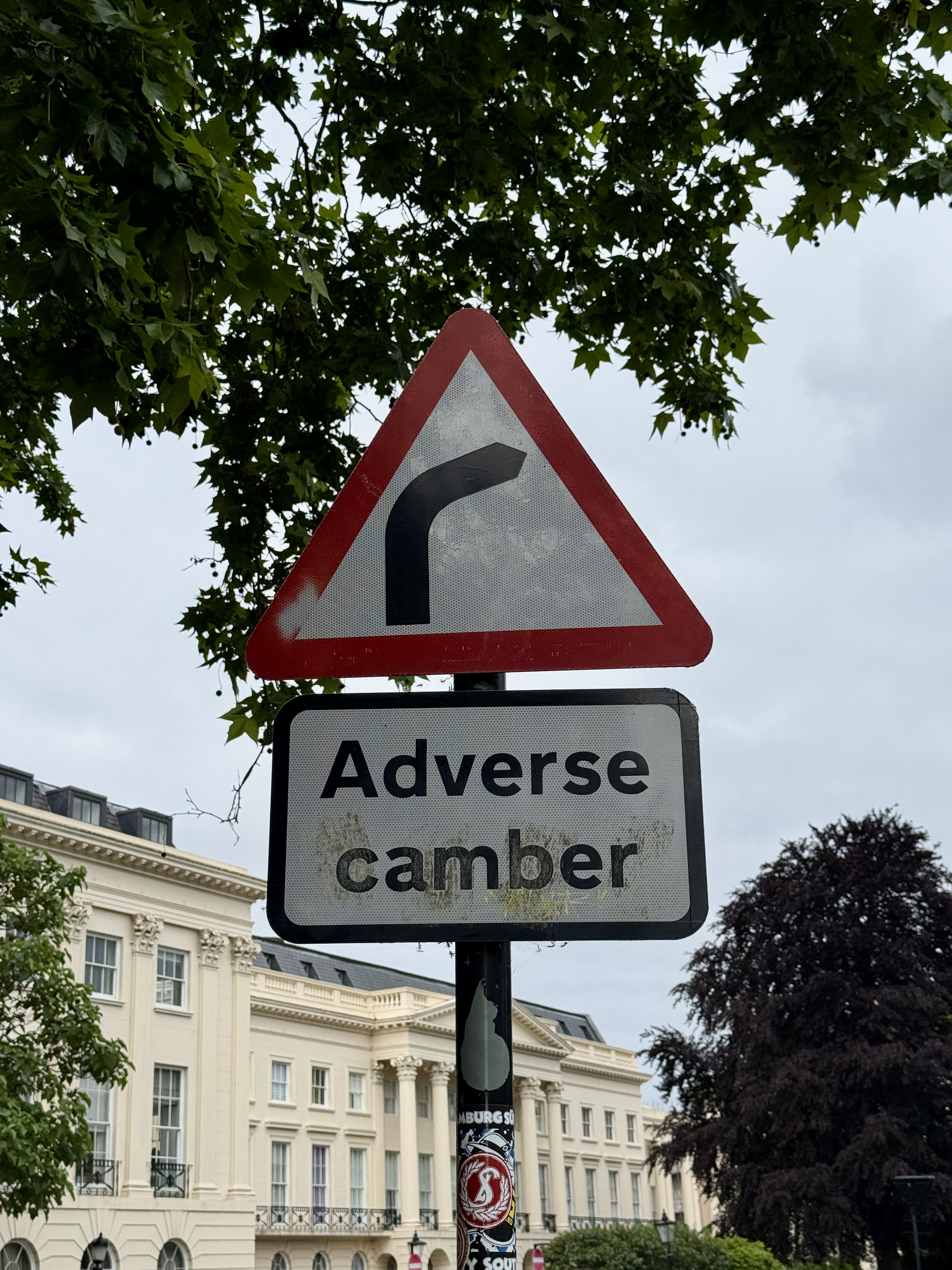 Adverse camber