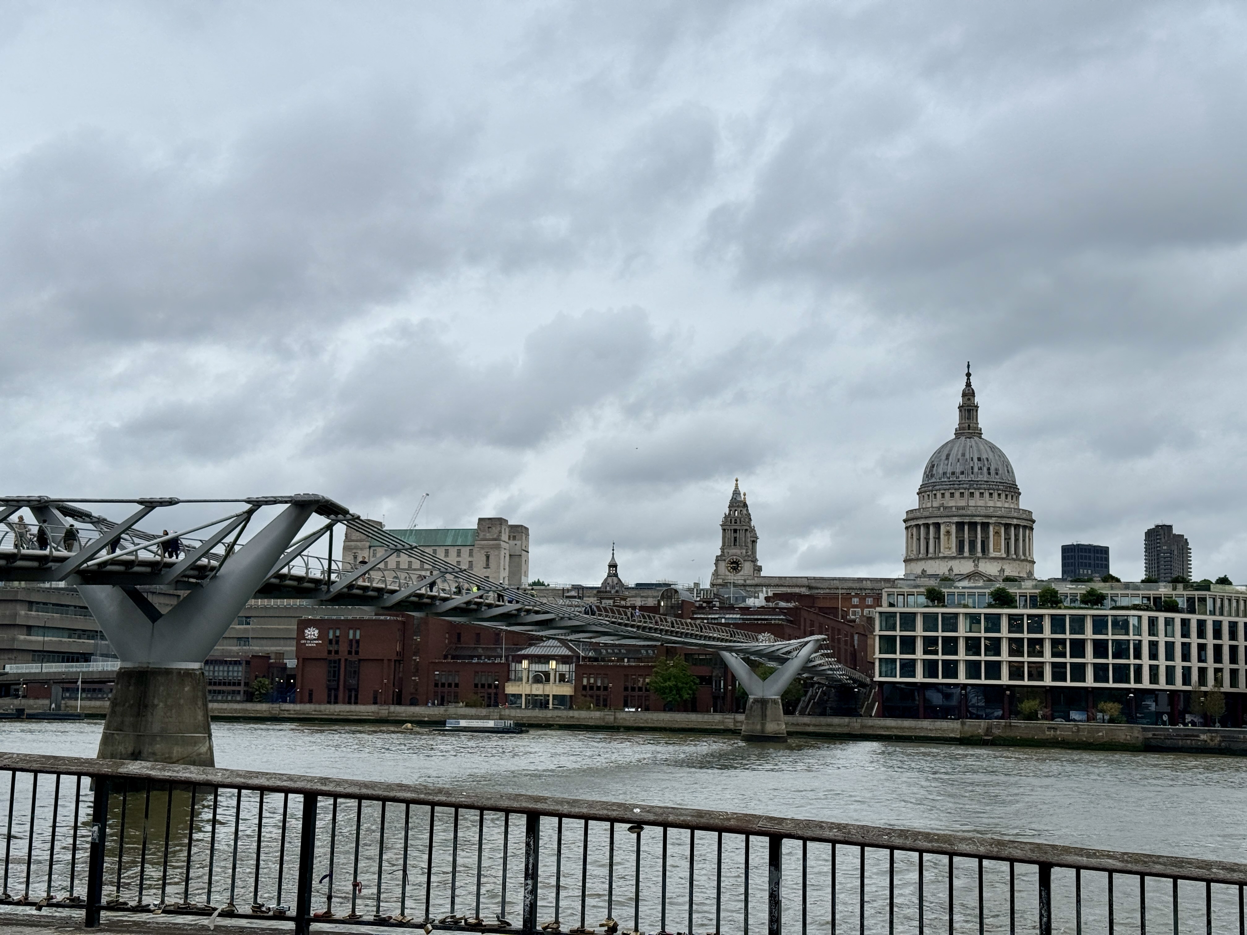 The Millennium Bridge with St. Paul's Cathedral