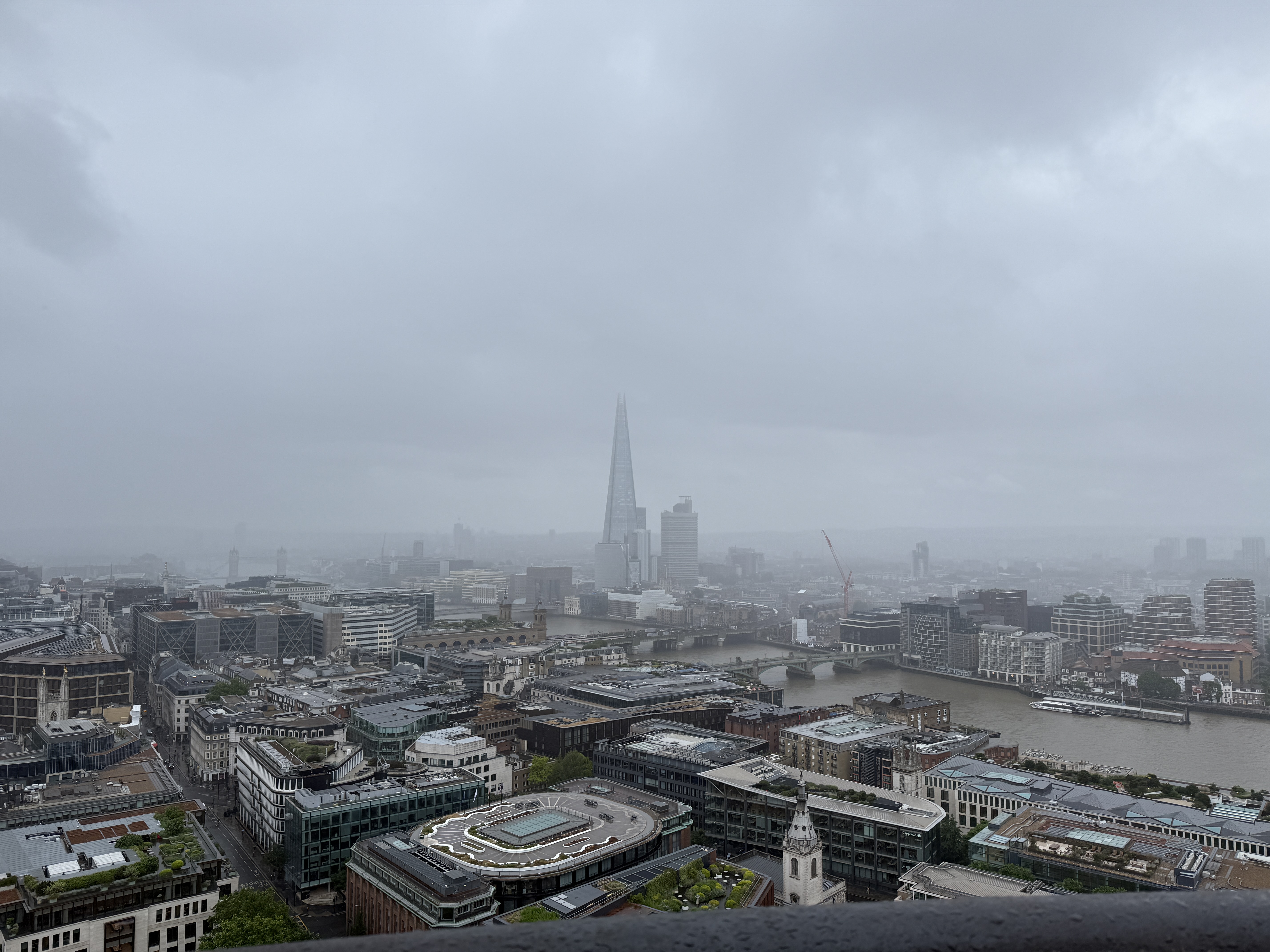 View down the Thames from the dome