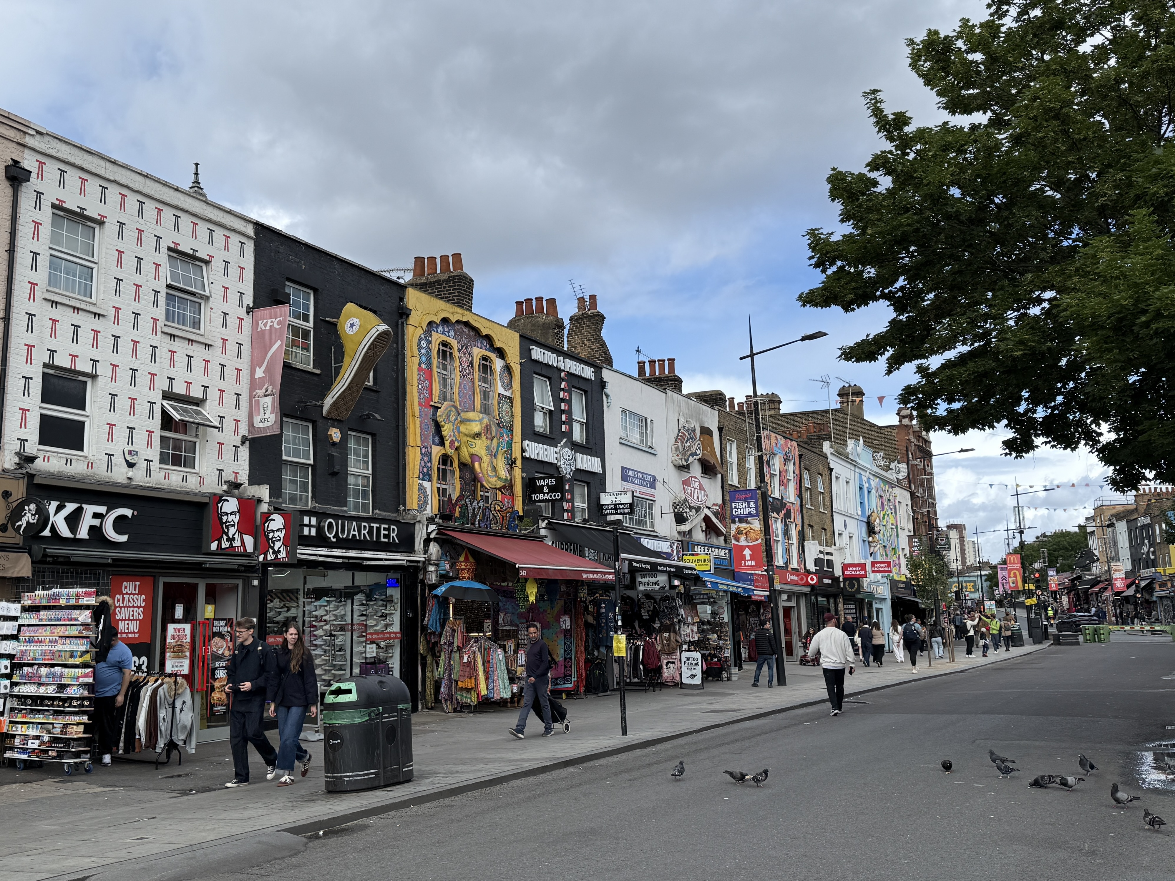 Eclectic street in Camden
