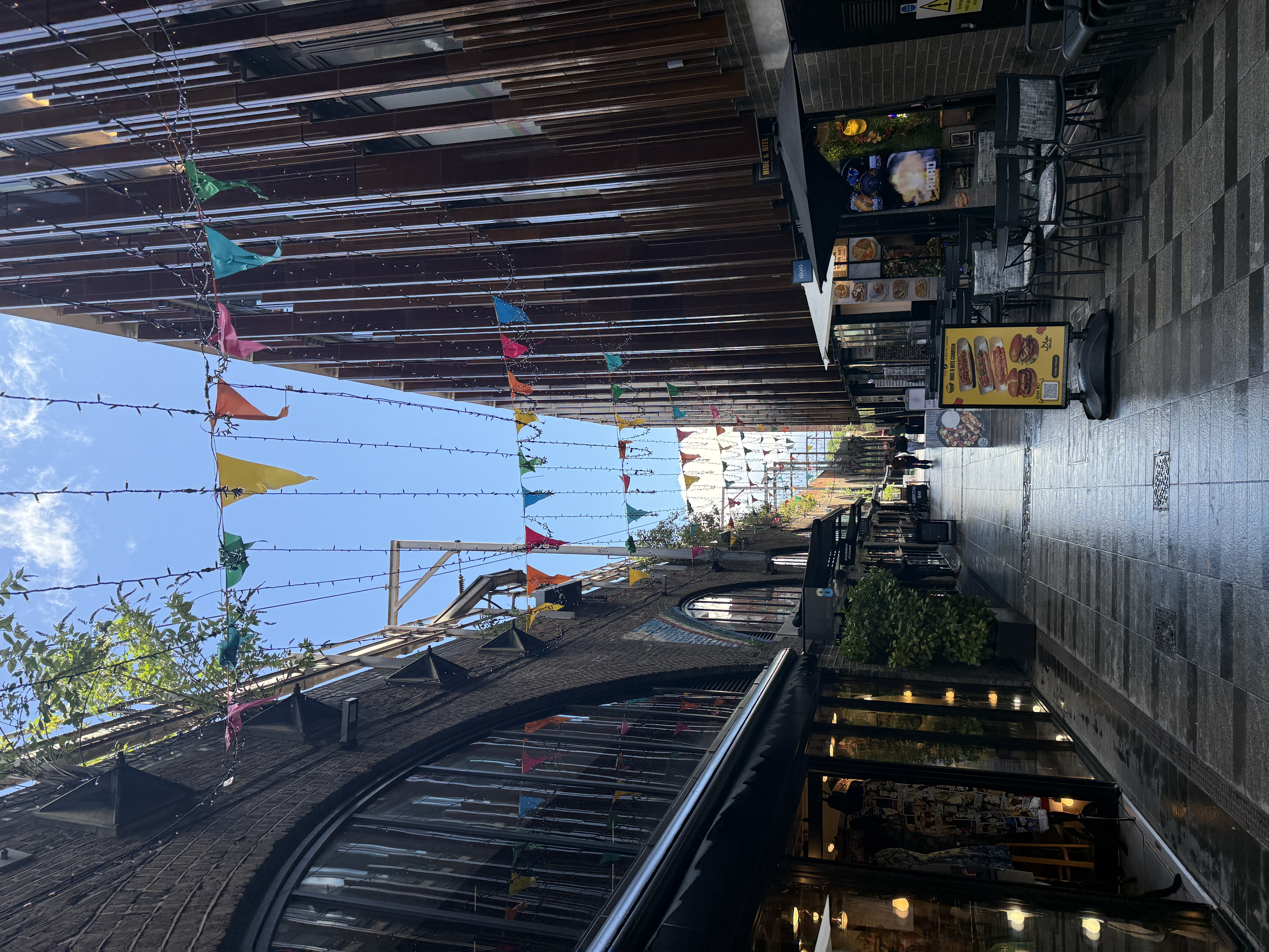 Market alley after rain