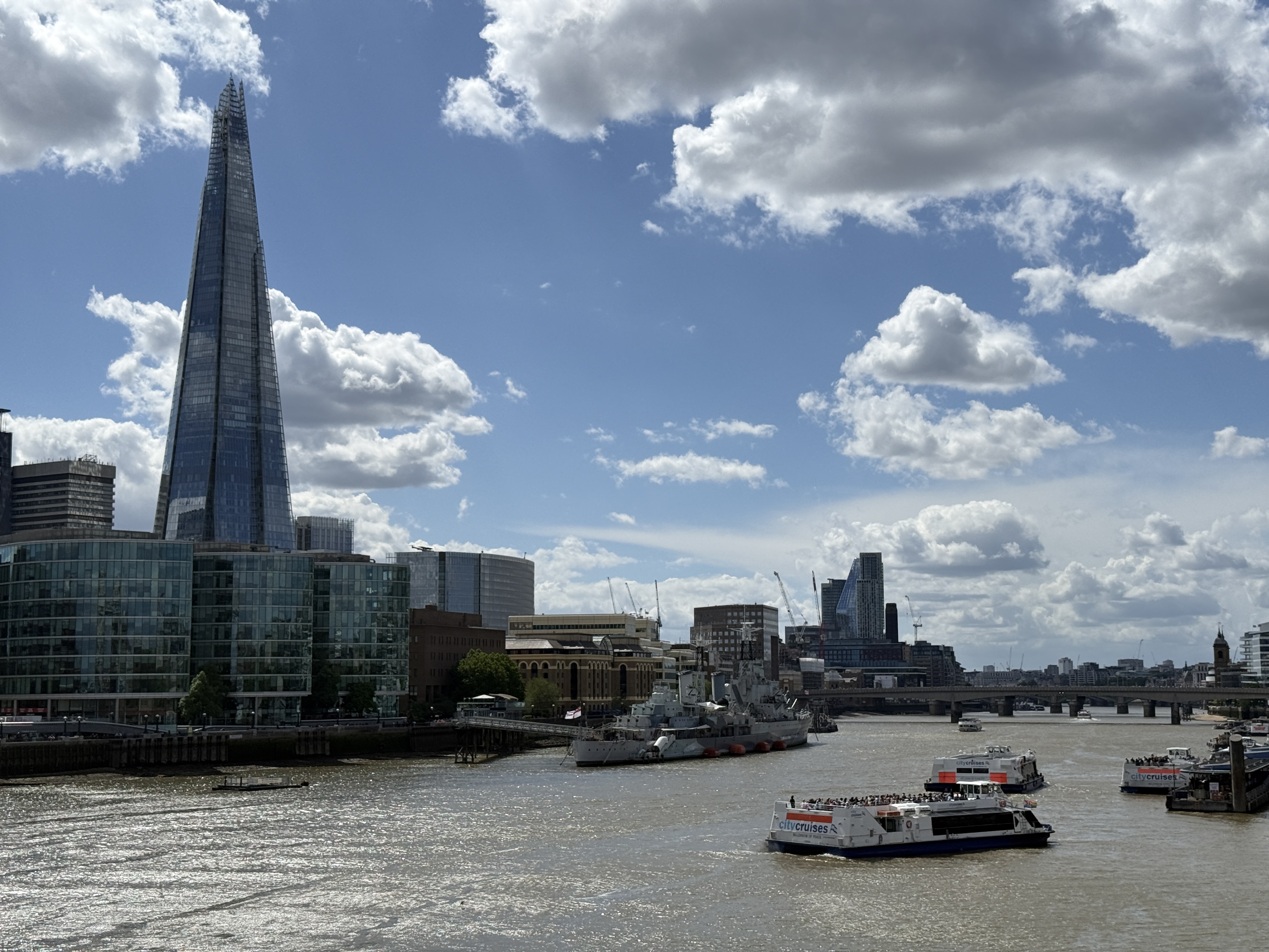 View across the Thames from Tower Bridge