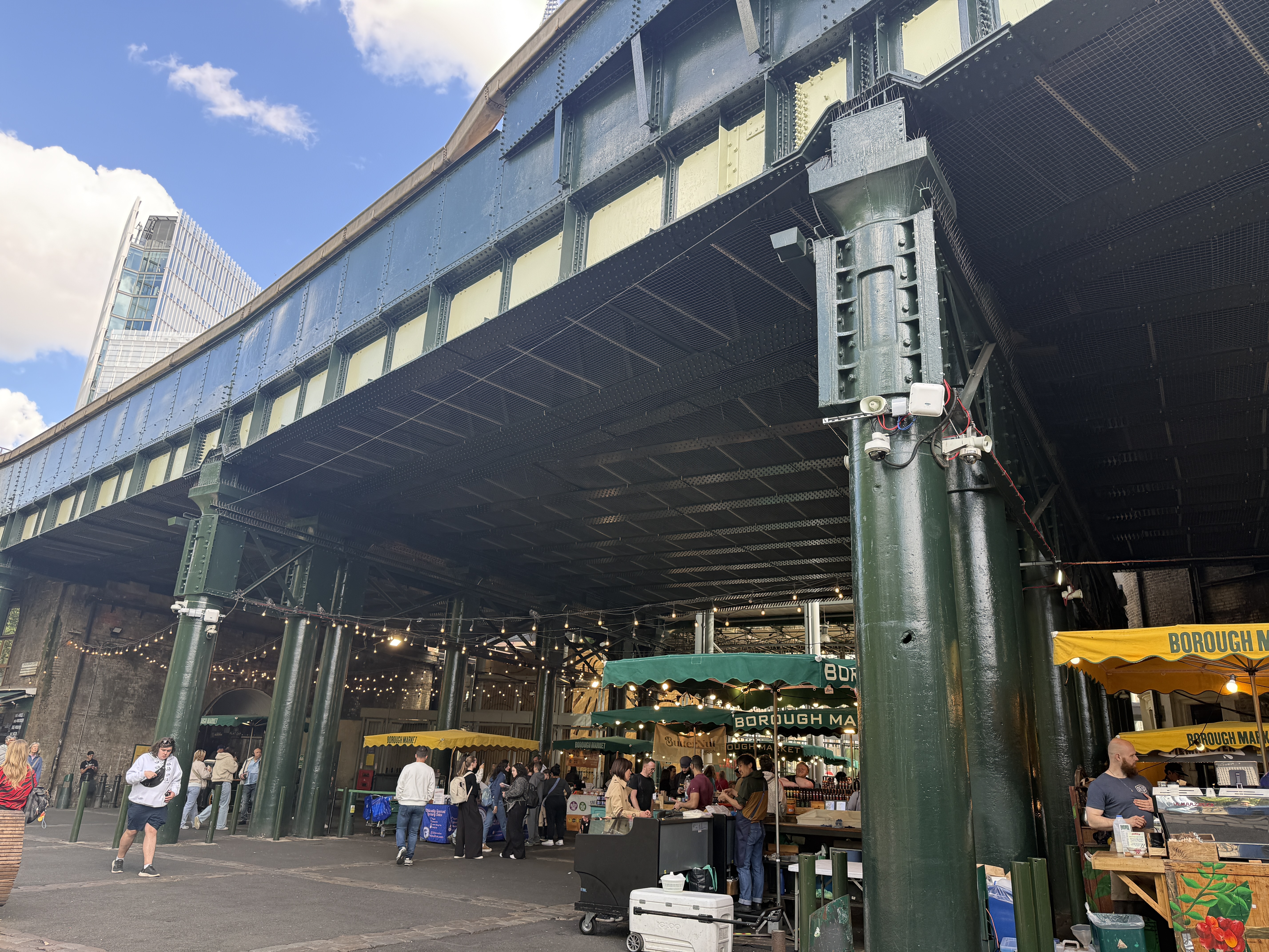 Borough Market under London Bridge