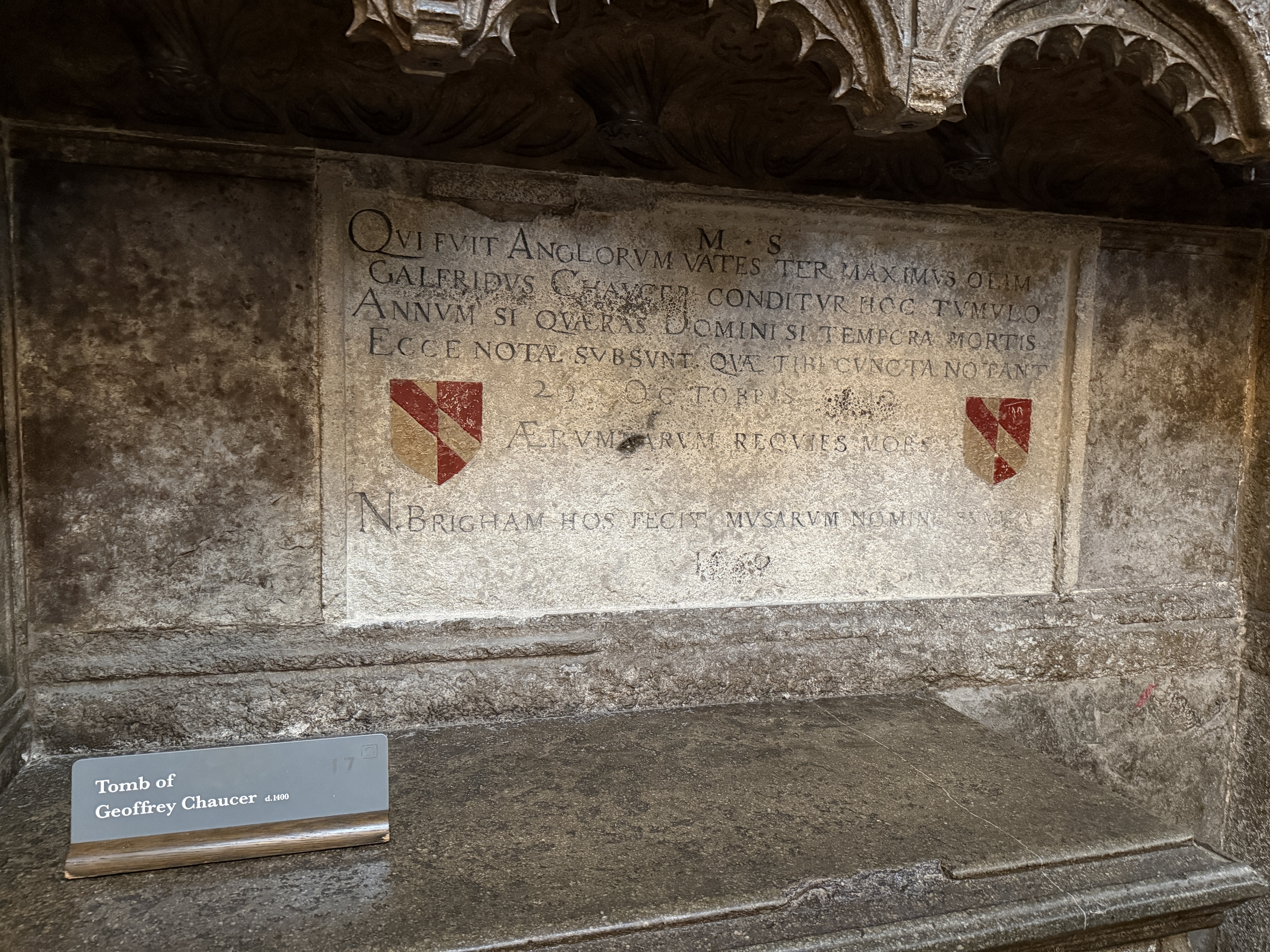 Tomb of Geoffrey Chaucer