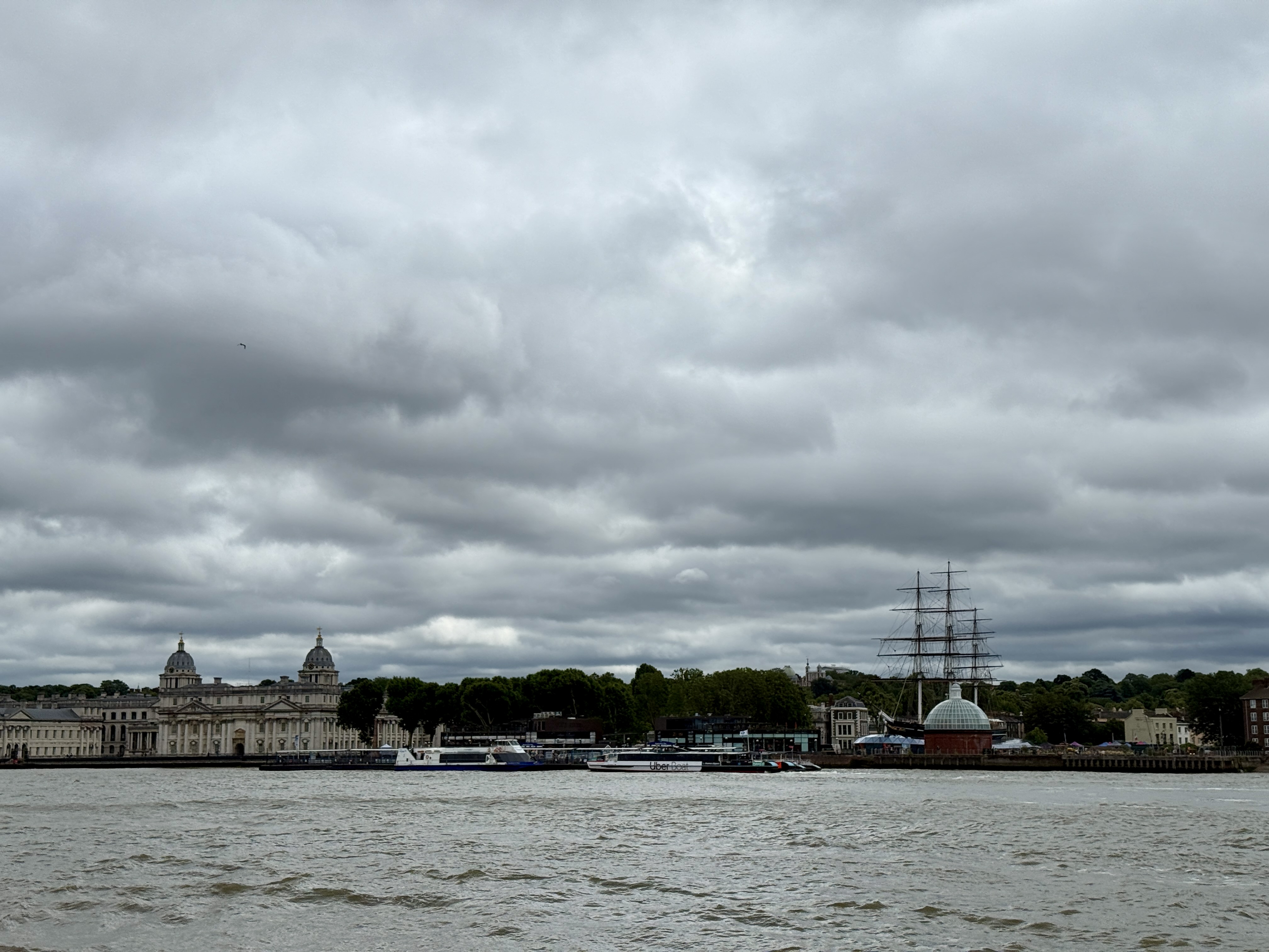 Looking back at Greenwich from the Isle of Dogs