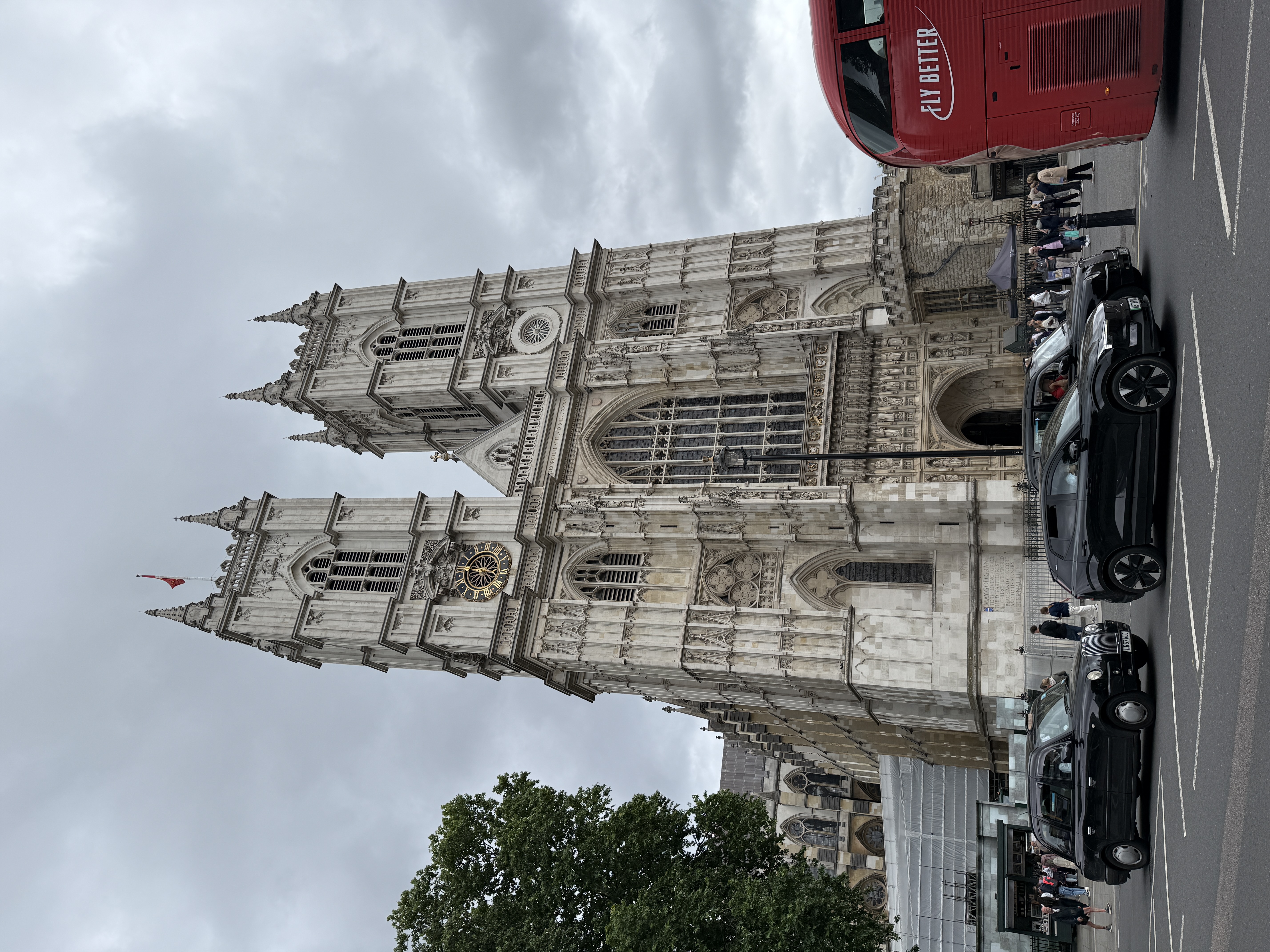 Western facade of Westminster Abbey