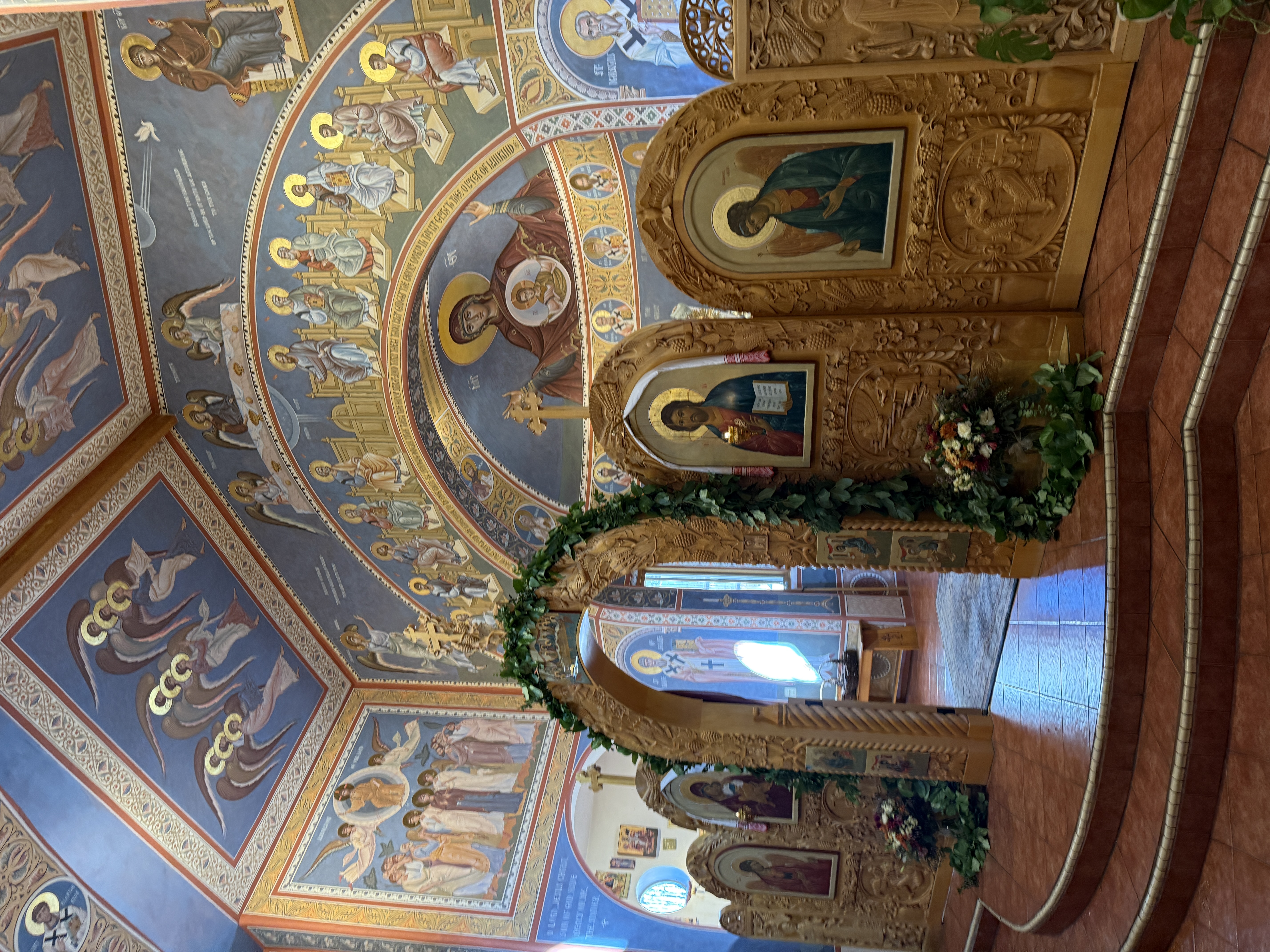 The altar screen in the Holy Trinity Orthodox Church in Santa Fe