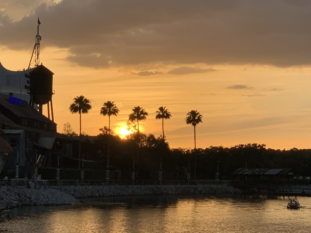 Florida sunset at Disney Springs