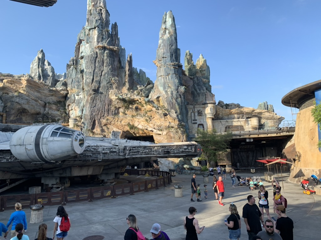 The Millennium Falcon at Black Spire