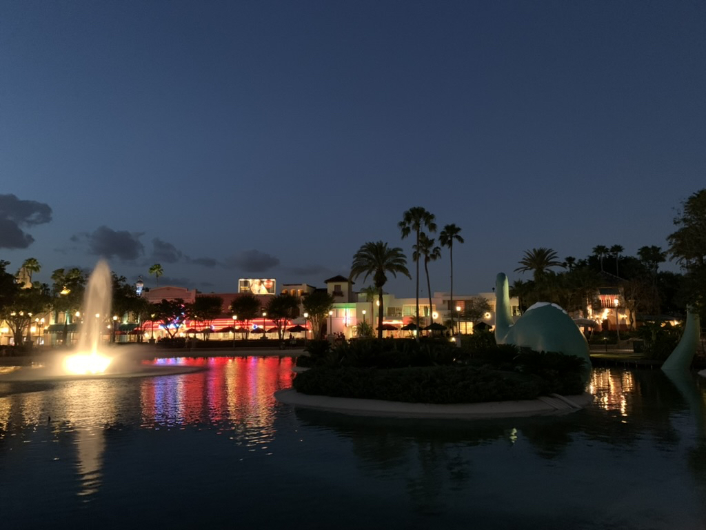 Hollywood Studios lit up