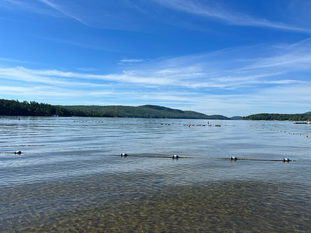 Schroon Lake beach