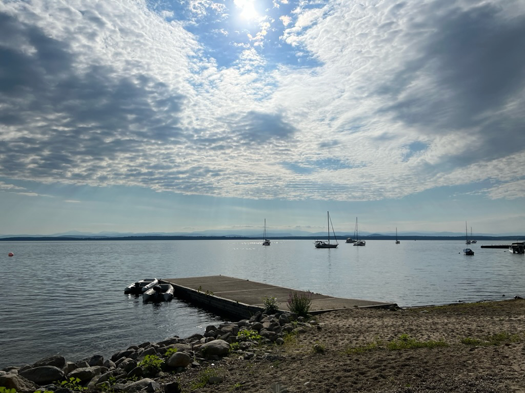 The view from Westport, NY