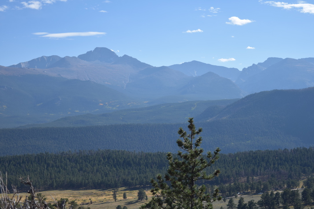 Longs Peak view from Rocky Mountain National Park