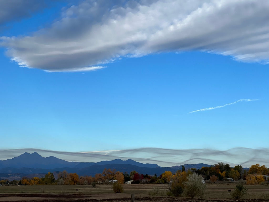 Wave clouds over the Front Range