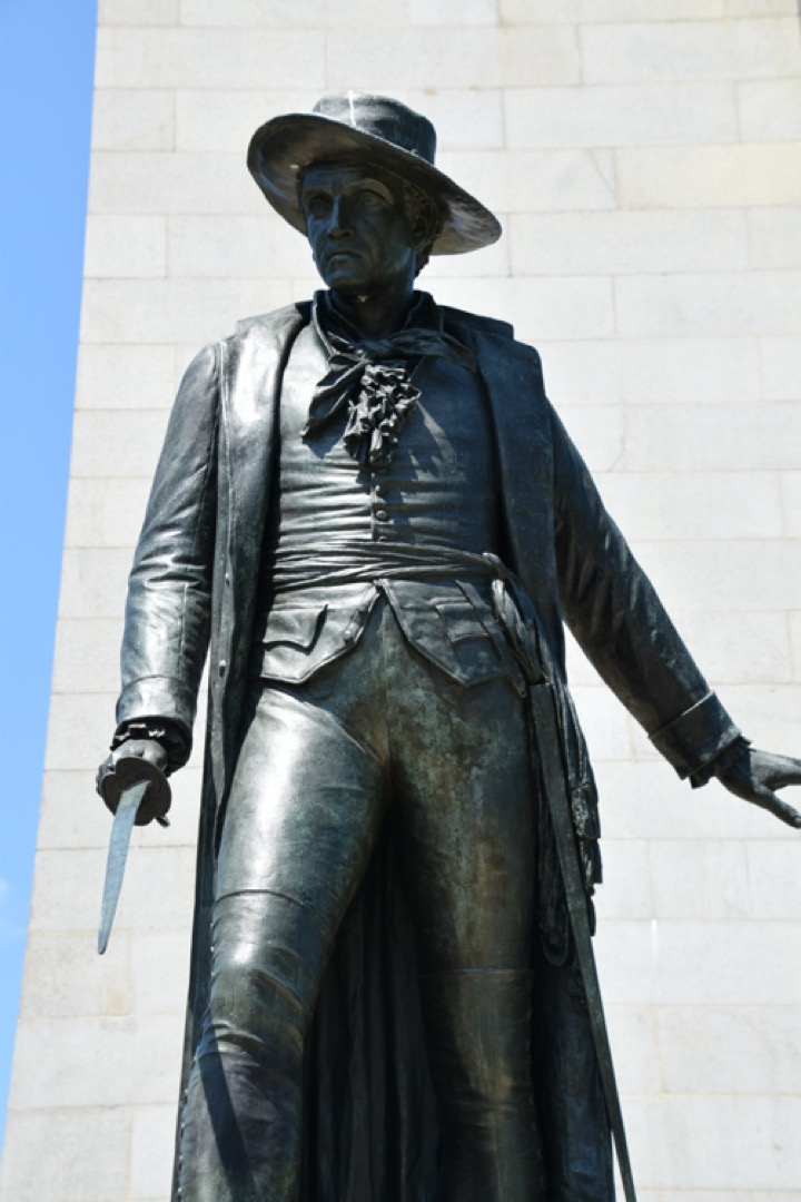 Colonel William Prescott statue at Bunker Hill Monument