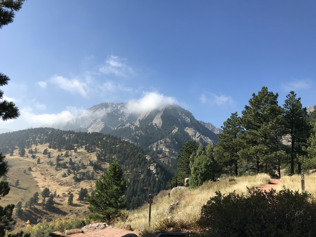 Low clouds on the Flatirons from NCAR in Boulder