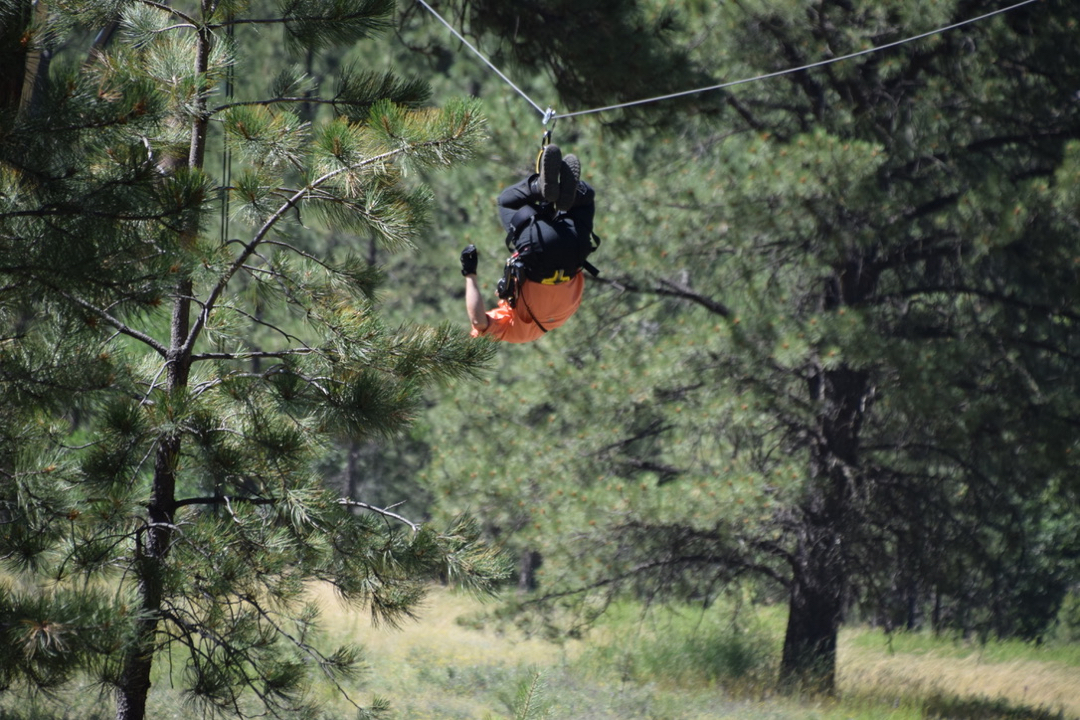 A zipline course only accessiblle from the D&SNGR