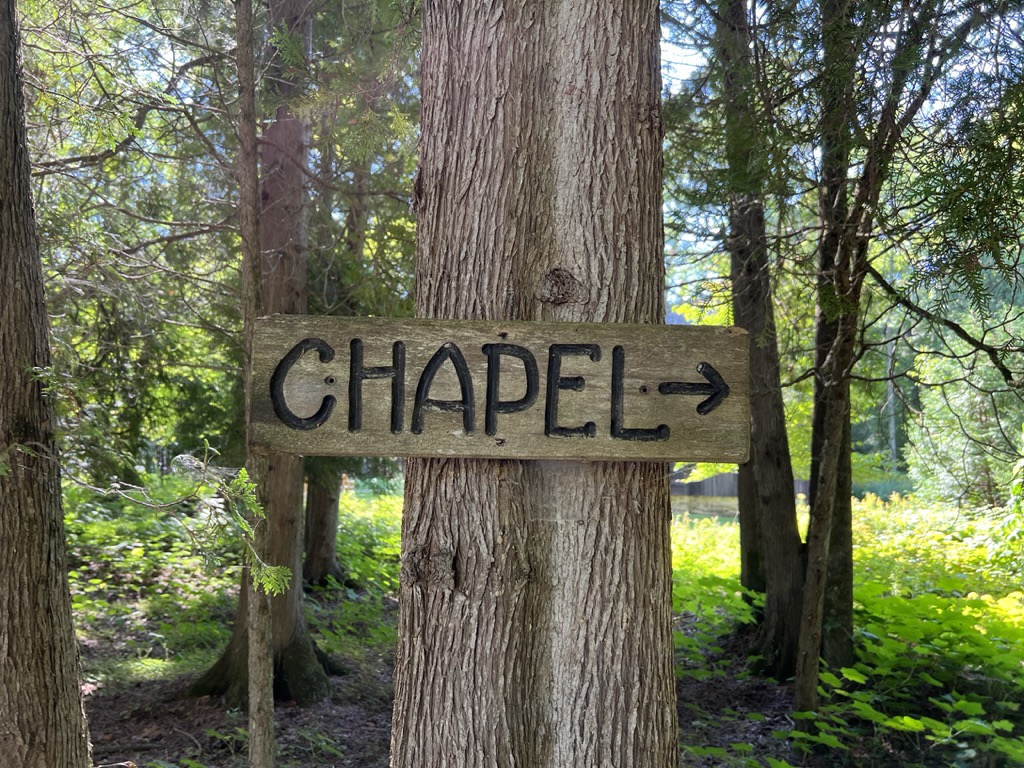 Chapel sign