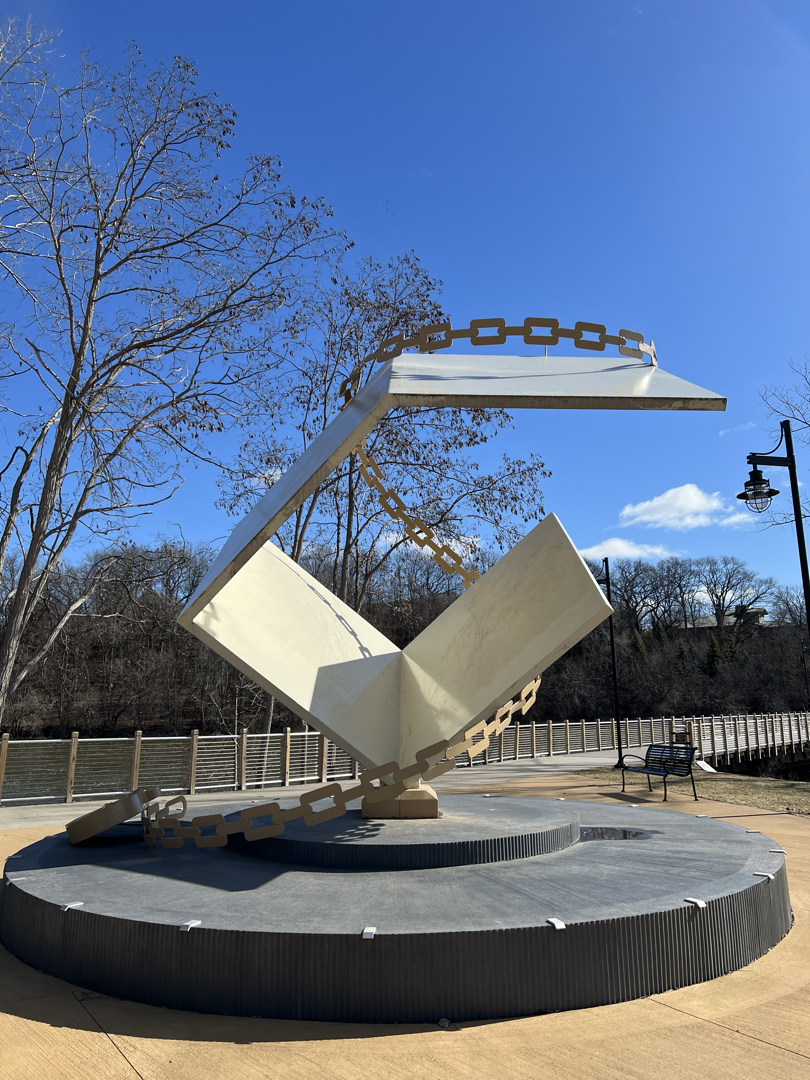 Metamorphosis sculpture, symbolizing the spirit and magic of Harry Houdini