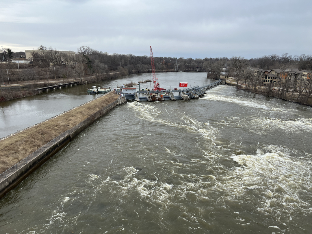 Where the lock meets the river