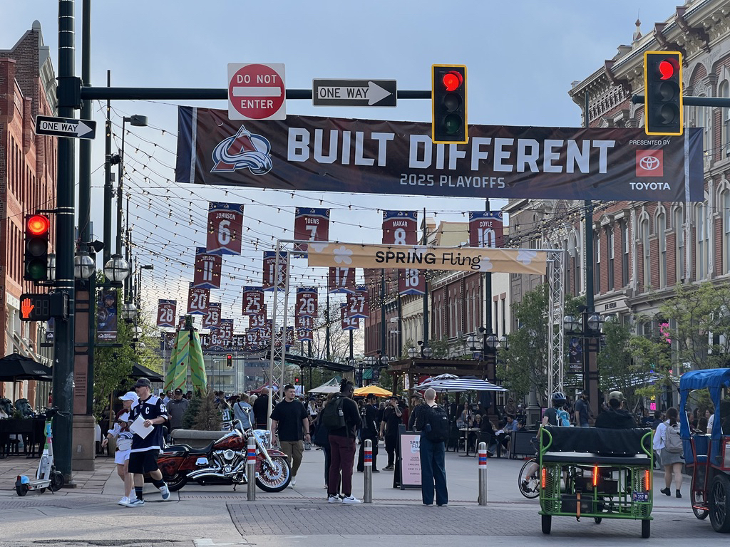 Stumbling upon a hockey playoff party