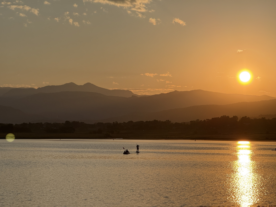 Sunset over McIntosh Lake