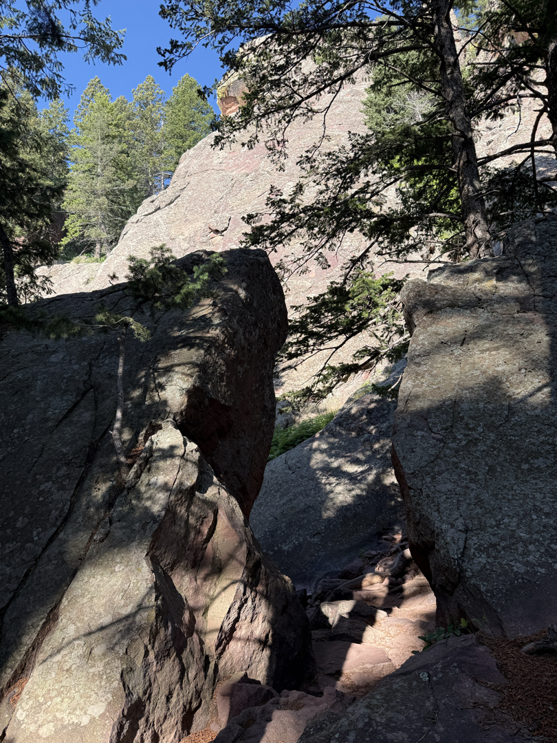 Trail through the rocks