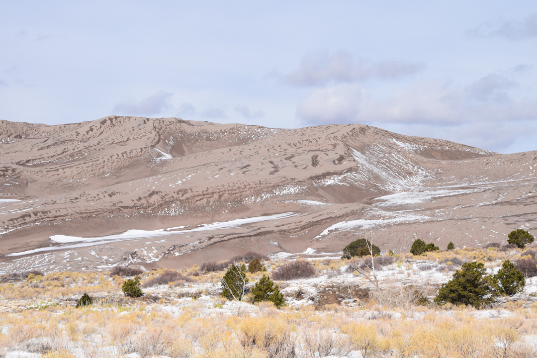 Dunes and snow