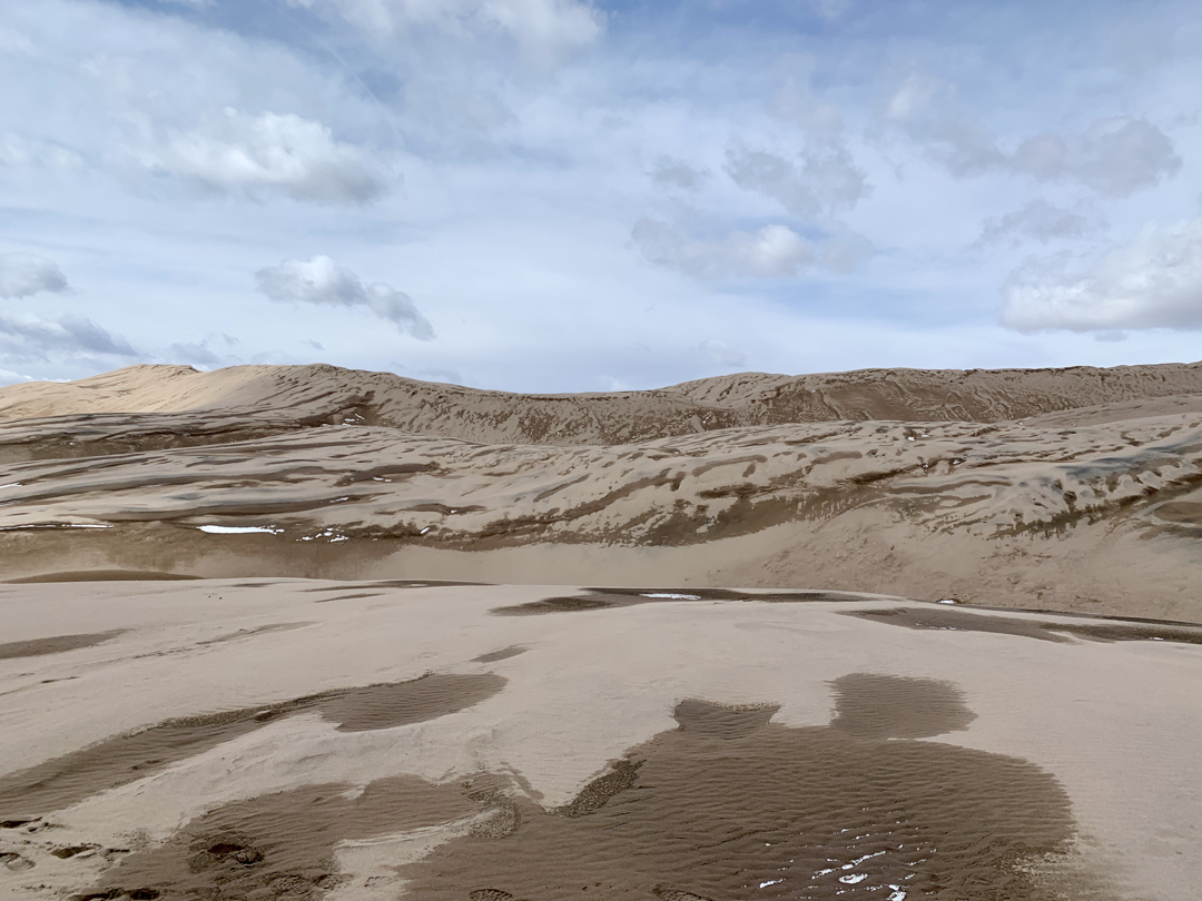 Sand dunes to the sky