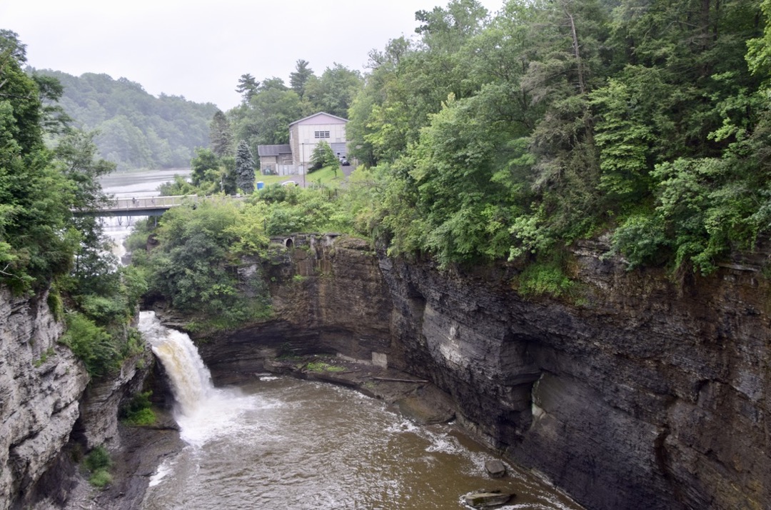 Waterfall and gorge at Cornell University