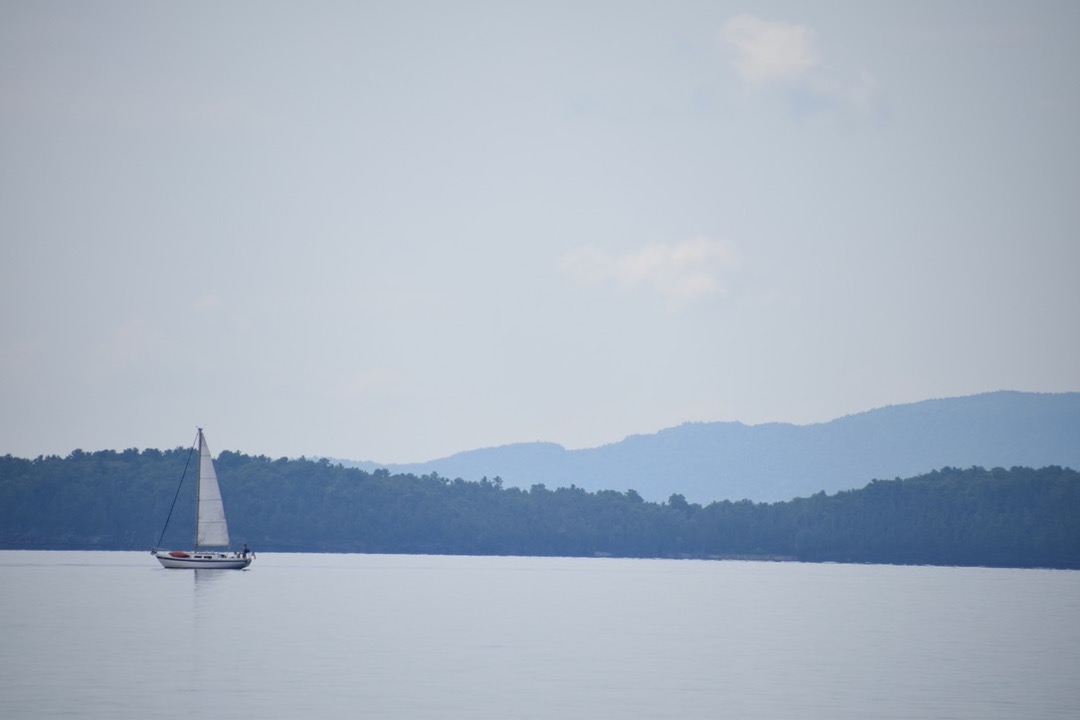 Sailboat on Lake Champlain