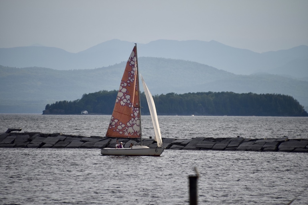 Sailing out of Burlington